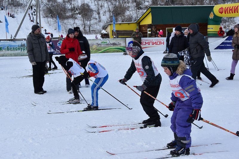 Районные соревнования по лыжным гонкам, в зачет Спартакиады школьников Алтайского района.